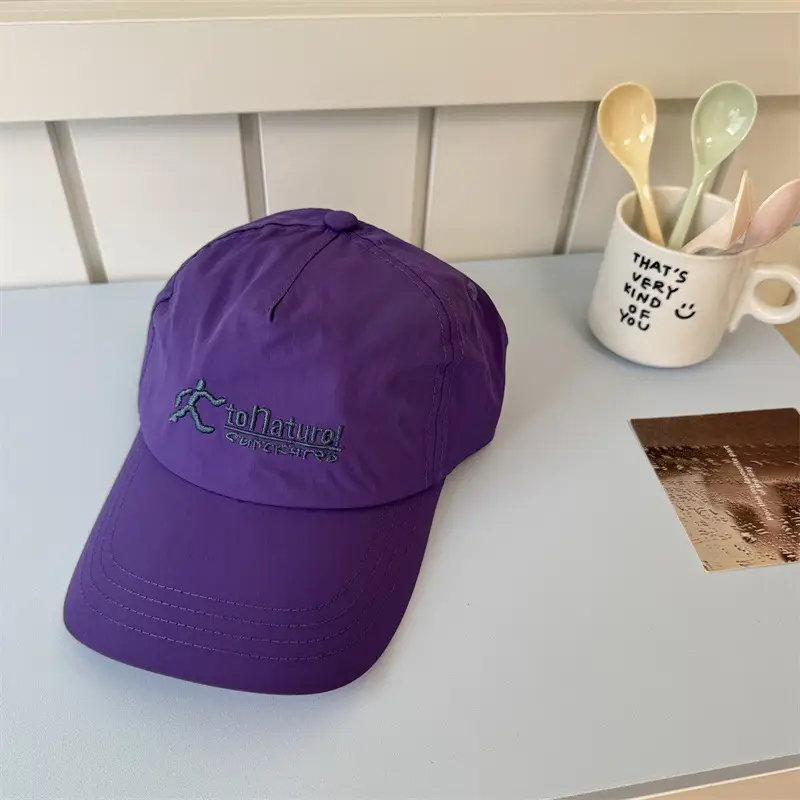 Purple Embroidered Baseball Cap for Men Women - Image 4