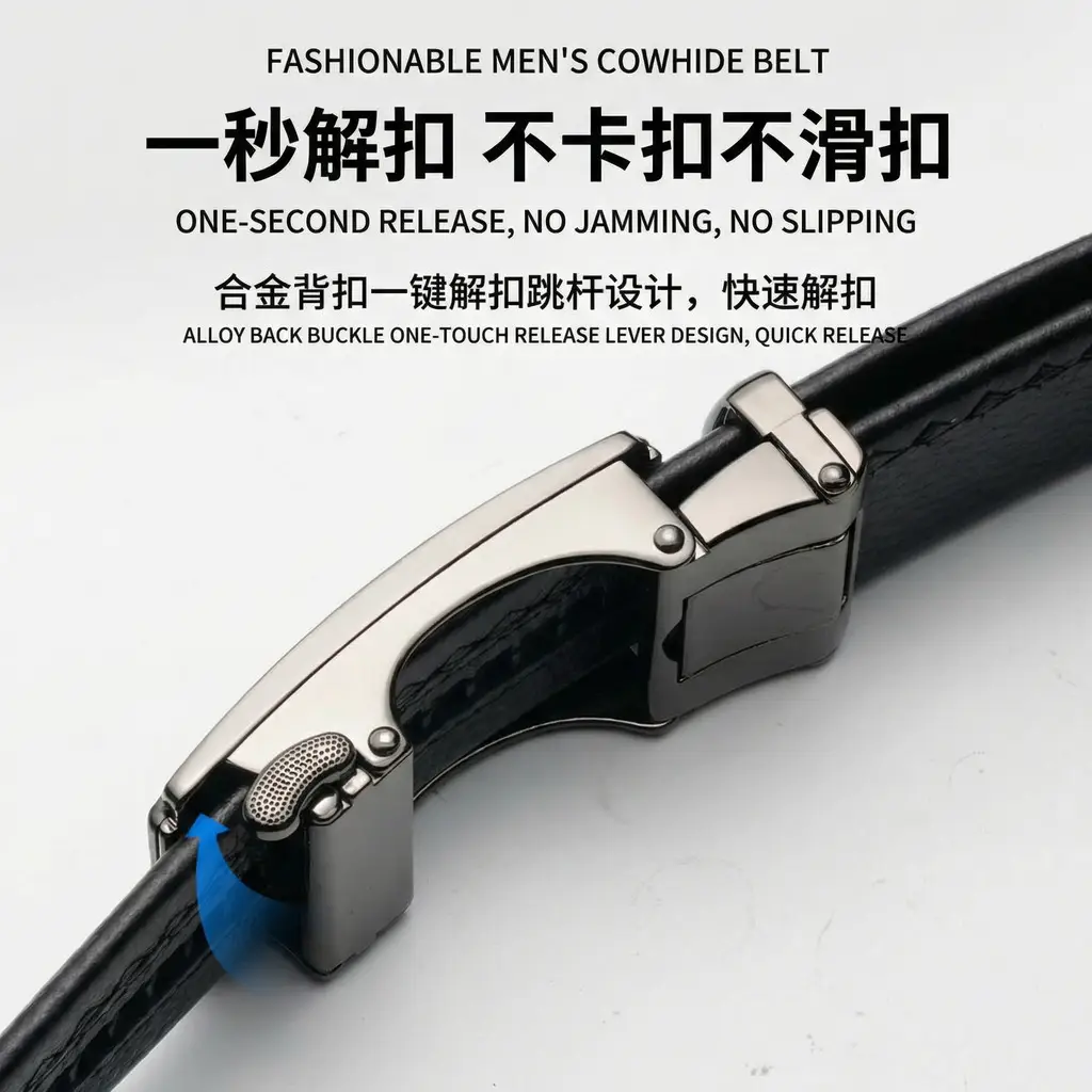 Men's High-End Belt Wallet Gift Box Set — feature 8