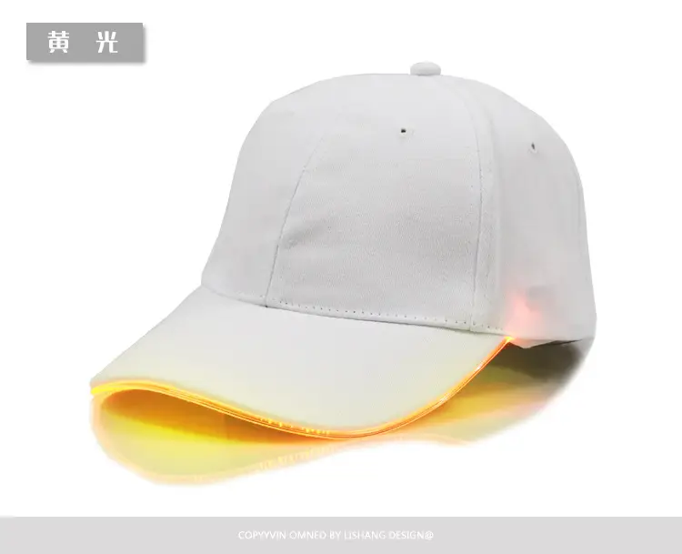 Black LED Light Baseball Cap for Men - Image 10