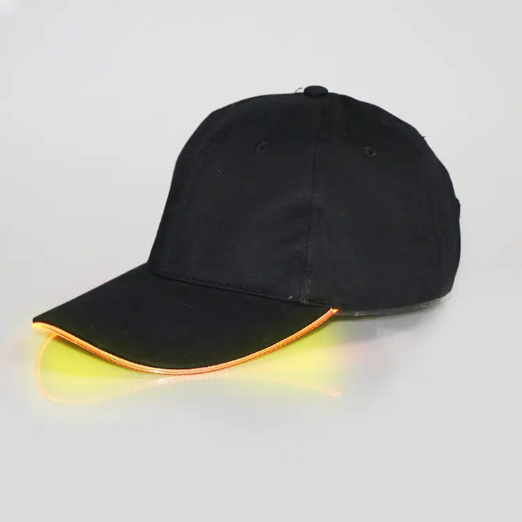 Black LED Light Baseball Cap for Men - Image 2