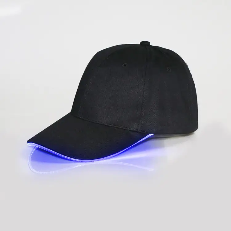 Black LED Light Baseball Cap for Men - Image 3