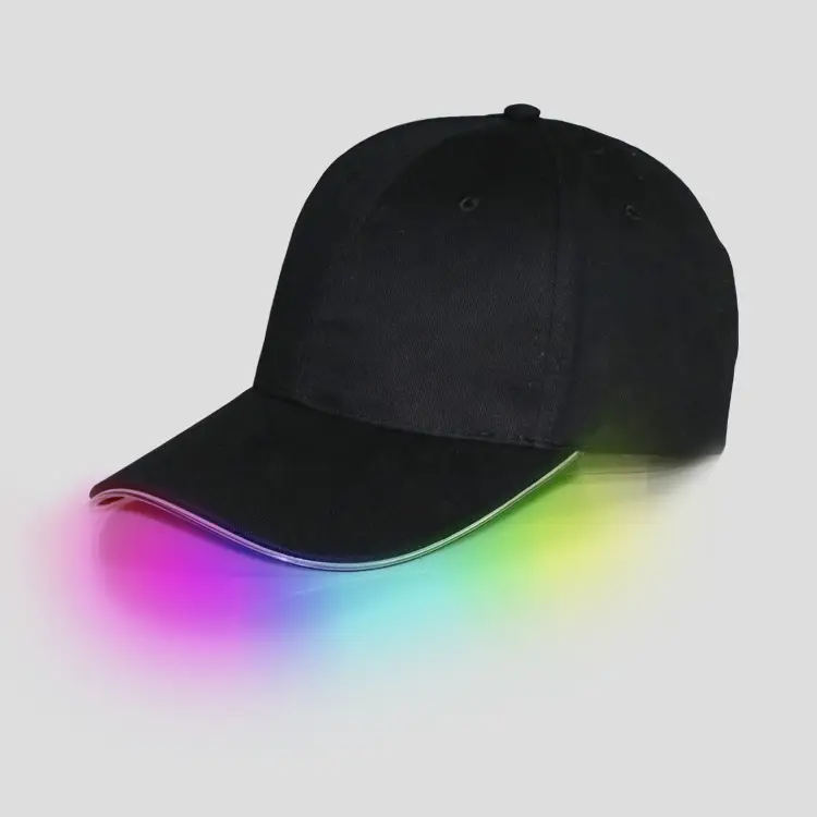 Black LED Light Baseball Cap for Men - Image 8