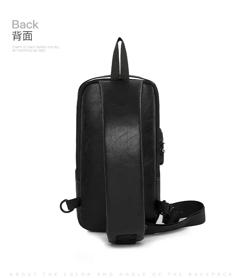 Men's Password Lock Chest Bag with USB Charging — feature 24