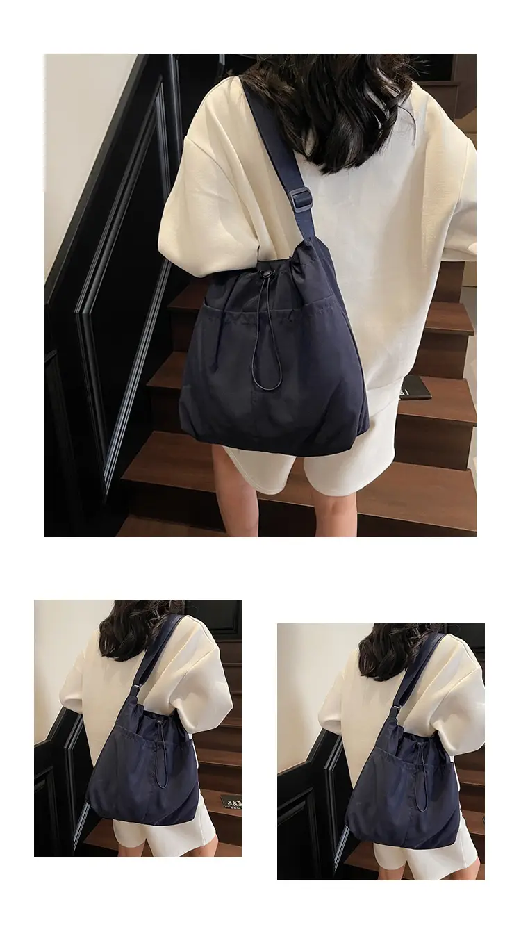 Pink Drawstring Shoulder Bag for Women — feature 16