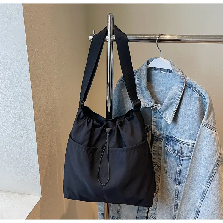 Pink Drawstring Shoulder Bag for Women — feature 19