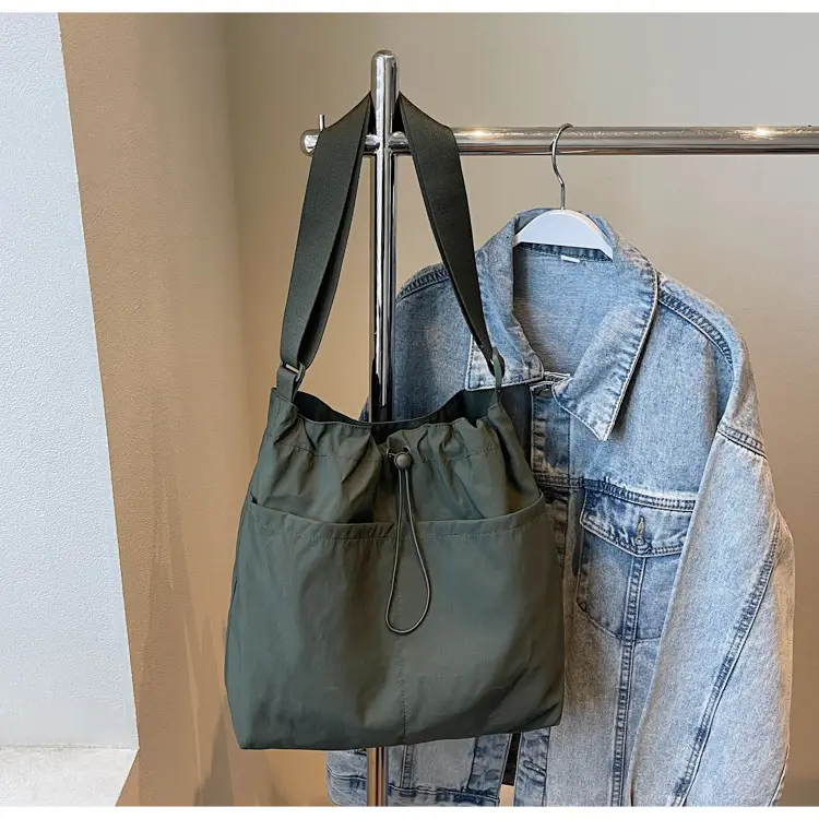 Pink Drawstring Shoulder Bag for Women — feature 21