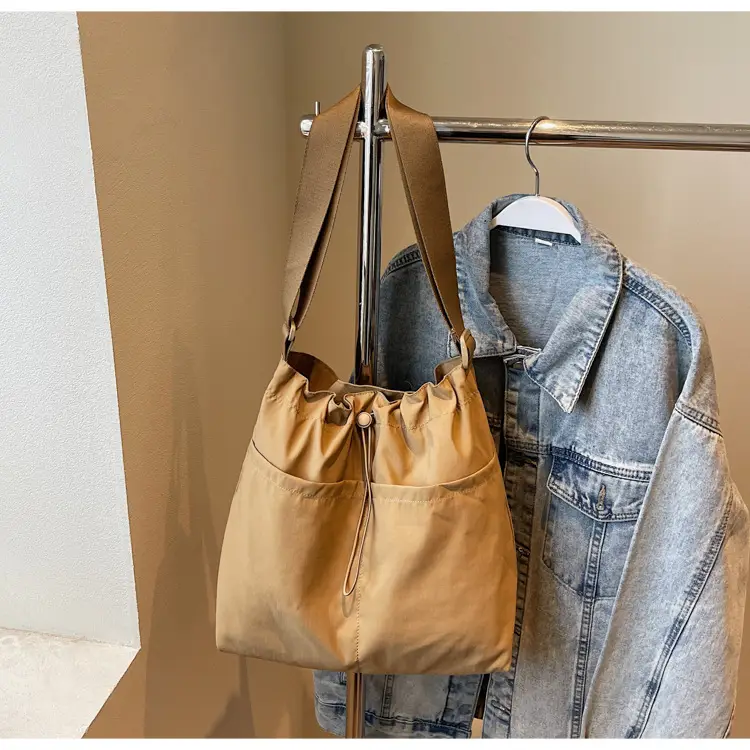 Pink Drawstring Shoulder Bag for Women — feature 22