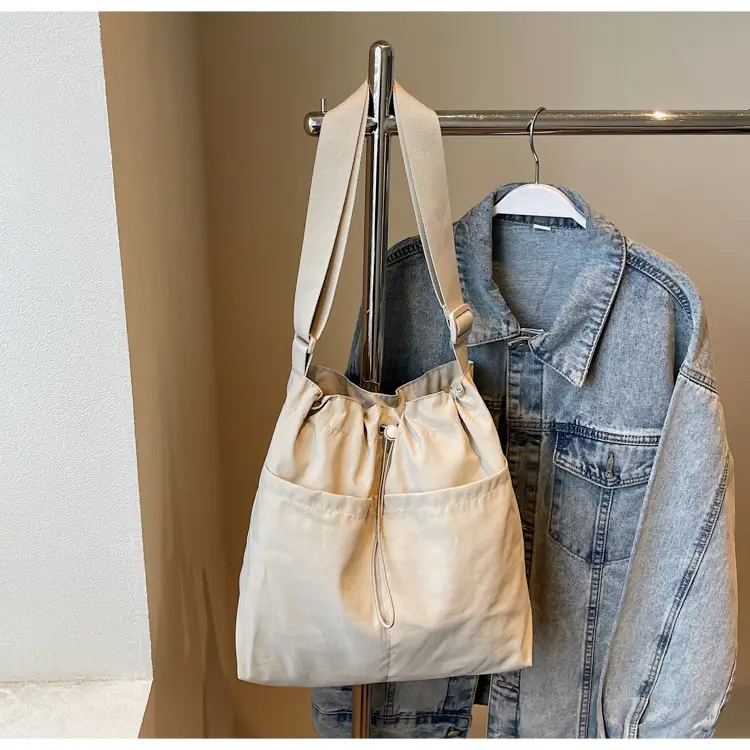 Pink Drawstring Shoulder Bag for Women — feature 23