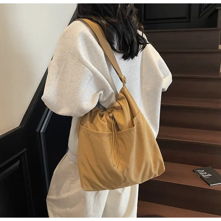 Pink Drawstring Shoulder Bag for Women — feature 27