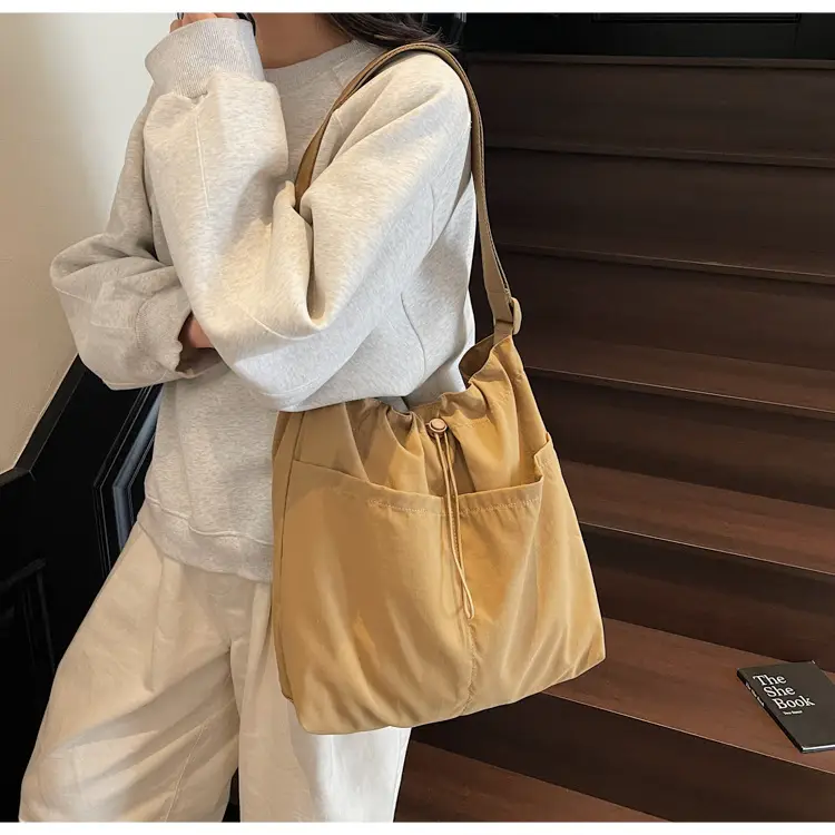 Pink Drawstring Shoulder Bag for Women — feature 28