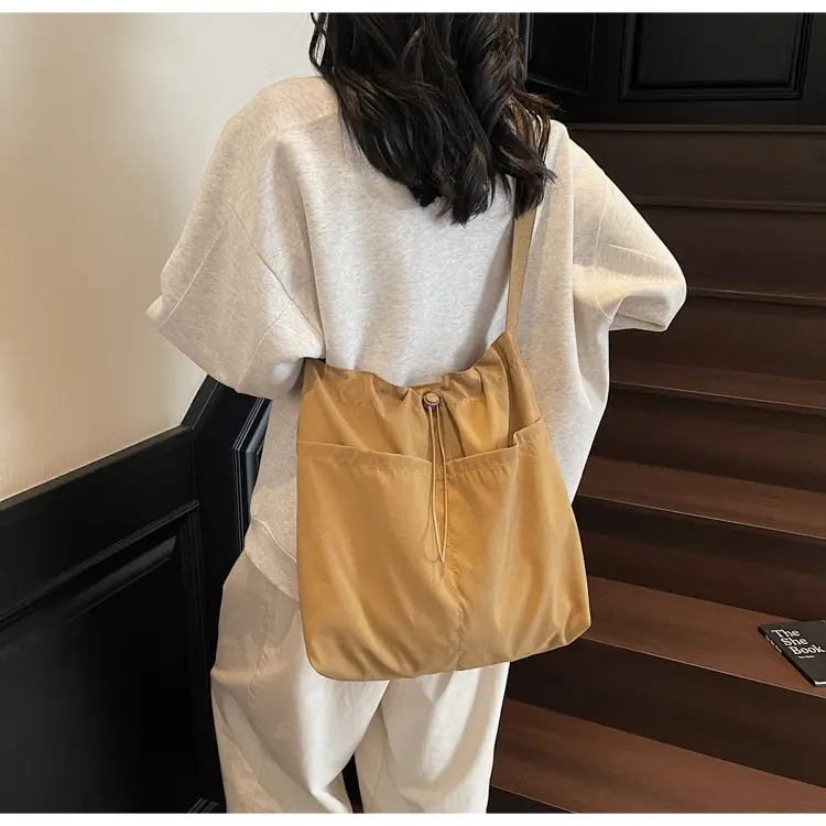 Pink Drawstring Shoulder Bag for Women — feature 29