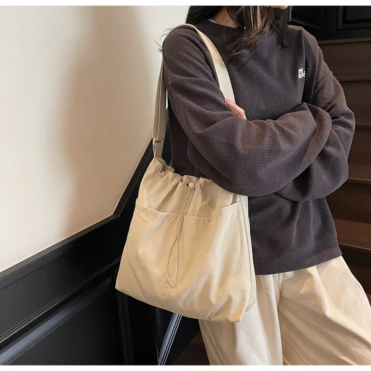 Pink Drawstring Shoulder Bag for Women — feature 32