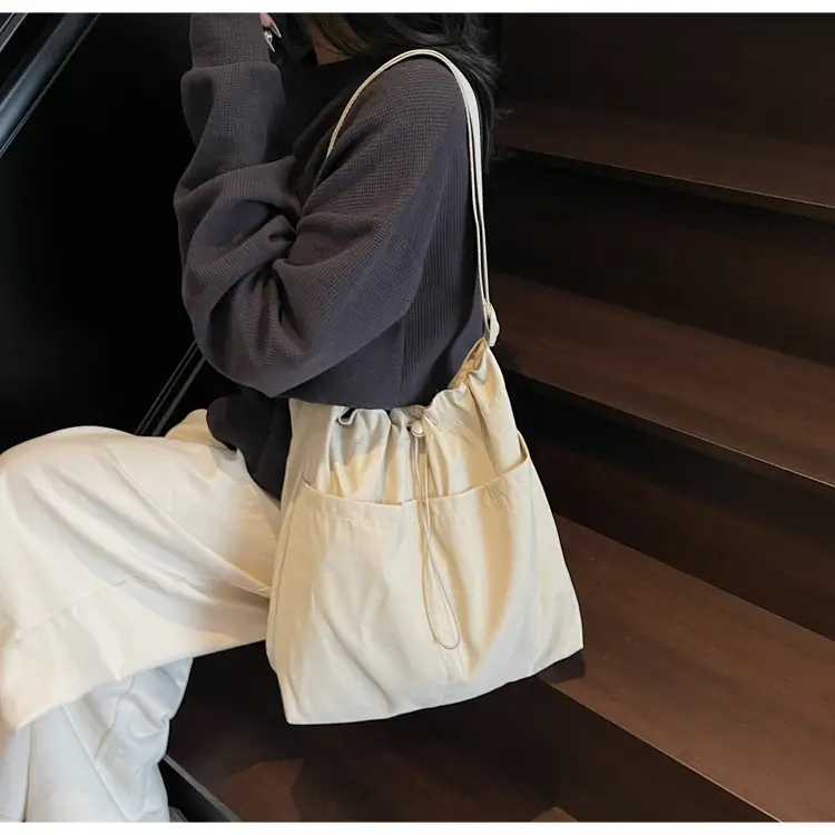 Pink Drawstring Shoulder Bag for Women — feature 33
