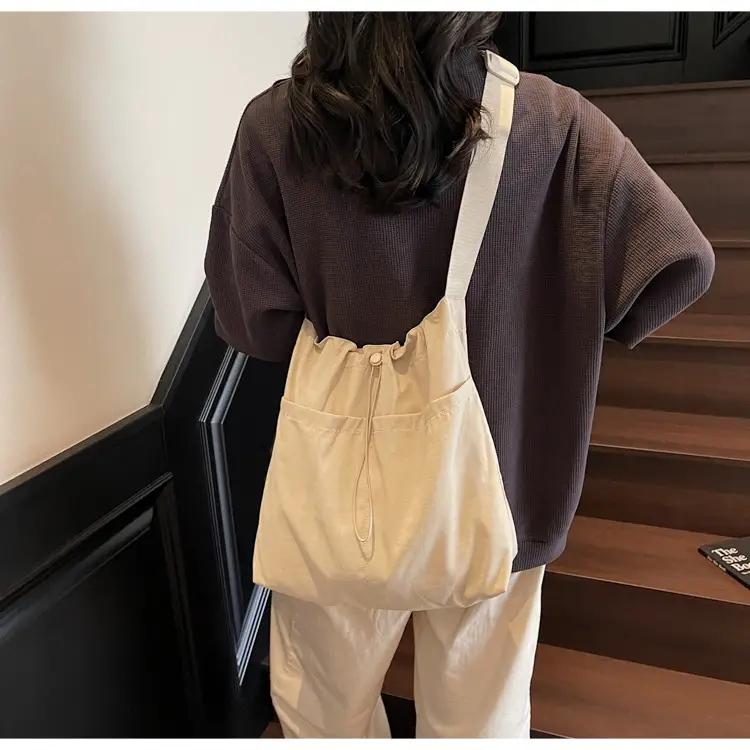 Pink Drawstring Shoulder Bag for Women — feature 34