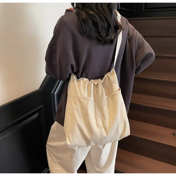 Pink Drawstring Shoulder Bag for Women — feature 35