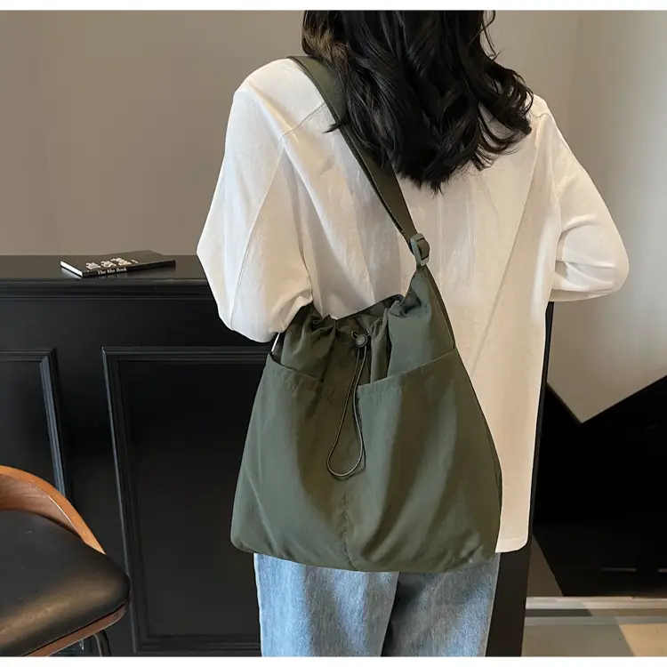 Pink Drawstring Shoulder Bag for Women — feature 37