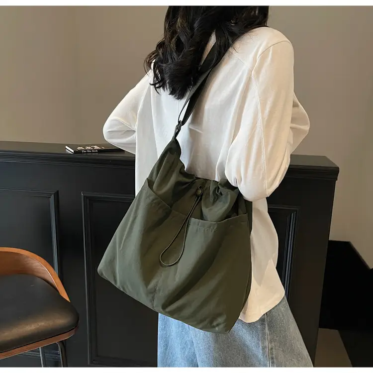 Pink Drawstring Shoulder Bag for Women — feature 38