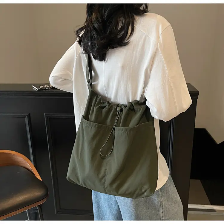Pink Drawstring Shoulder Bag for Women — feature 39