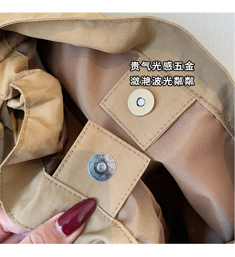 Pink Drawstring Shoulder Bag for Women — feature 4
