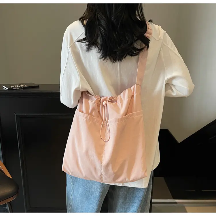Pink Drawstring Shoulder Bag for Women — feature 44
