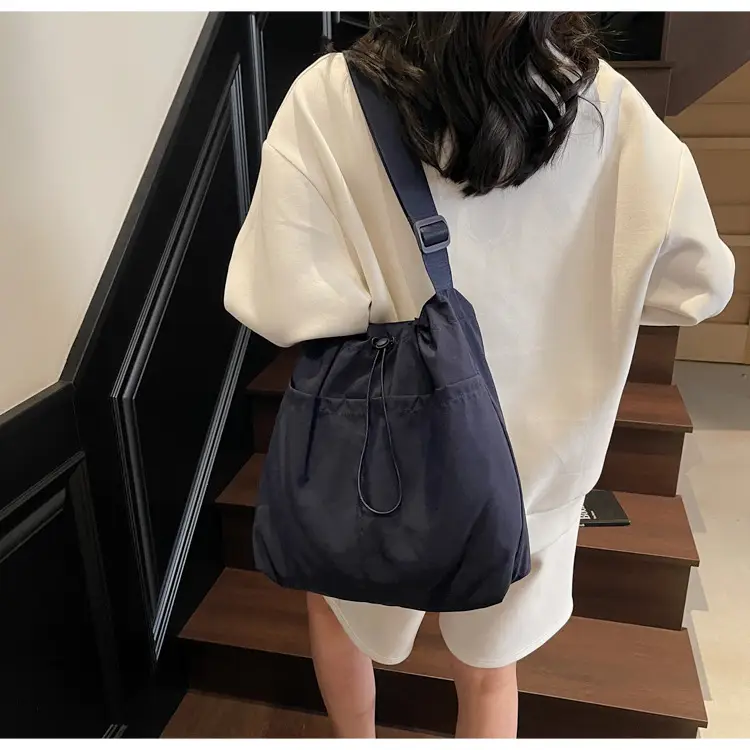 Pink Drawstring Shoulder Bag for Women — feature 45