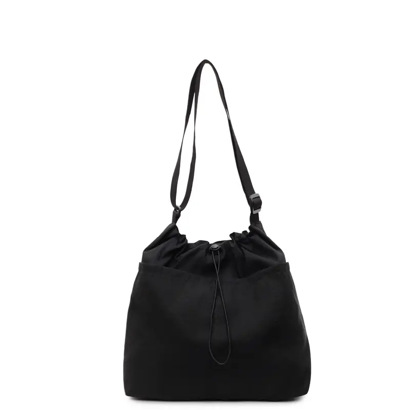 Pink Drawstring Shoulder Bag for Women - Image 2