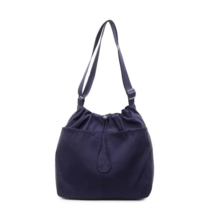 Pink Drawstring Shoulder Bag for Women - Image 5