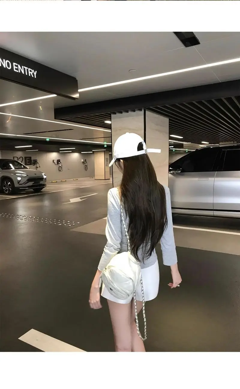 Elegant Pure Style Sexy Lapel Long-sleeved Shirt Women's Spring and Summer Slim-fit Tight Waist Shirt White Cardigan Top Cross-border — feature 27