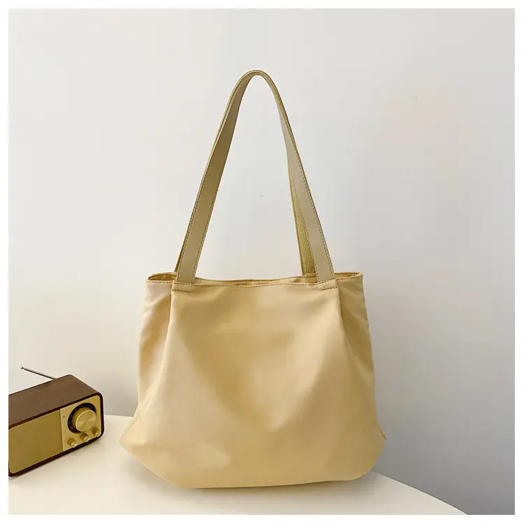 Casual Large Capacity Tote Bag Black White Beige — feature 23
