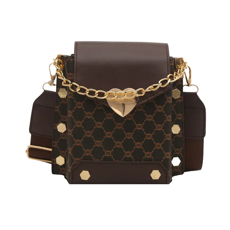 Retro Crossbody Bag White Gold Chain 2025 Trend - Image 10
