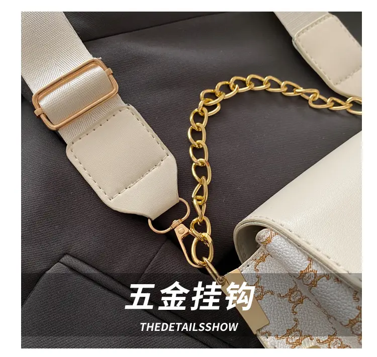 Retro Crossbody Bag White Gold Chain 2025 Trend — feature 5