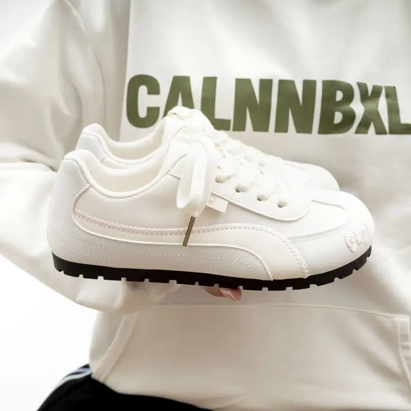 White Korean Style Women's 2026 Spring Sneakers - Image 6