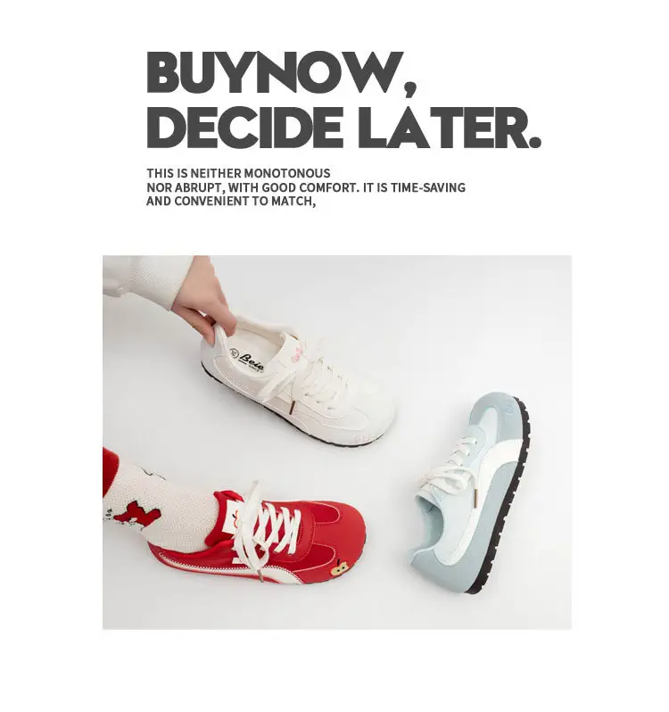 White Korean Style Women's 2026 Spring Sneakers — feature 15