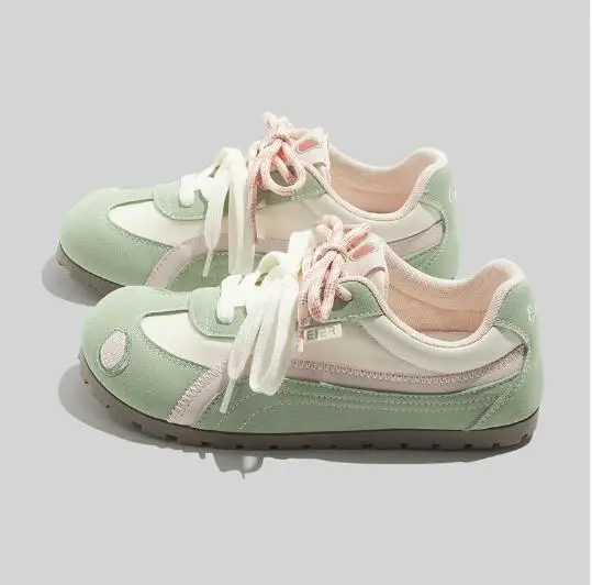 Beier Versatile Korean Style Women's 2026 Spring New Sneakers Student Soft-Soled White Shoes German Training Shoes Breathable Single Shoes - Image 4