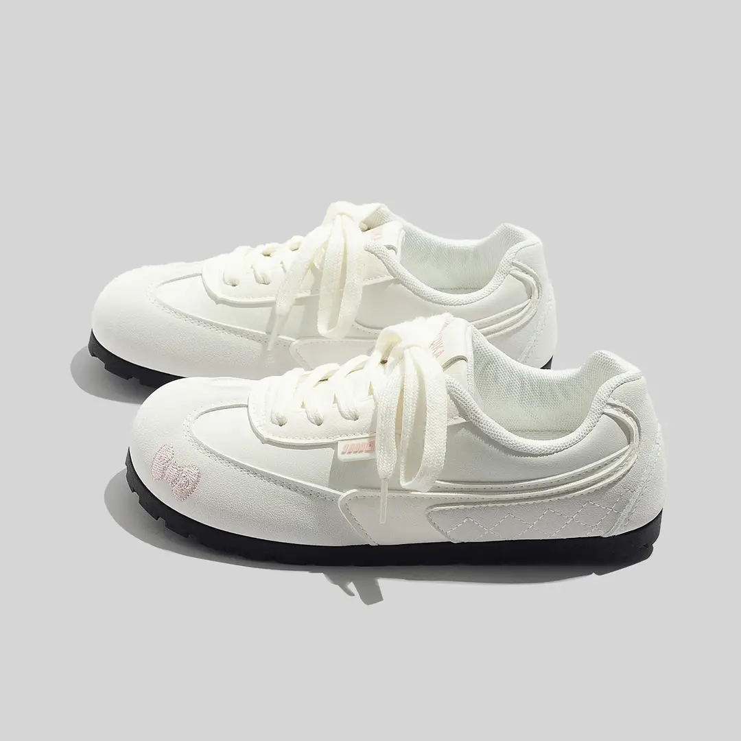 Beier Versatile Korean Style Women's 2026 Spring New Sneakers Student Soft-Soled White Shoes German Training Shoes Breathable Single Shoes - Image 8