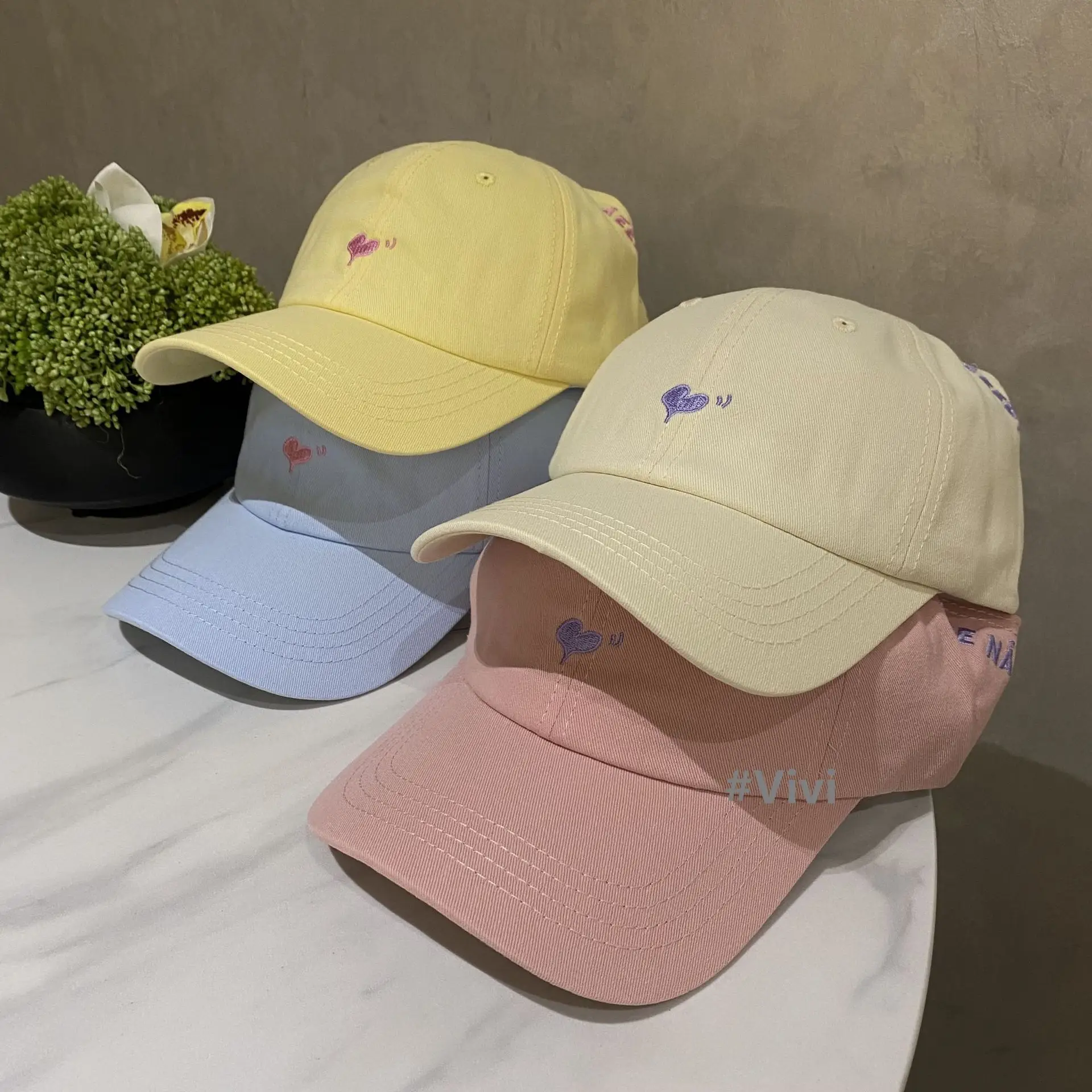 2025 New High Ponytail Embroidered Cap Women's Sweet Face Hat - Image 6