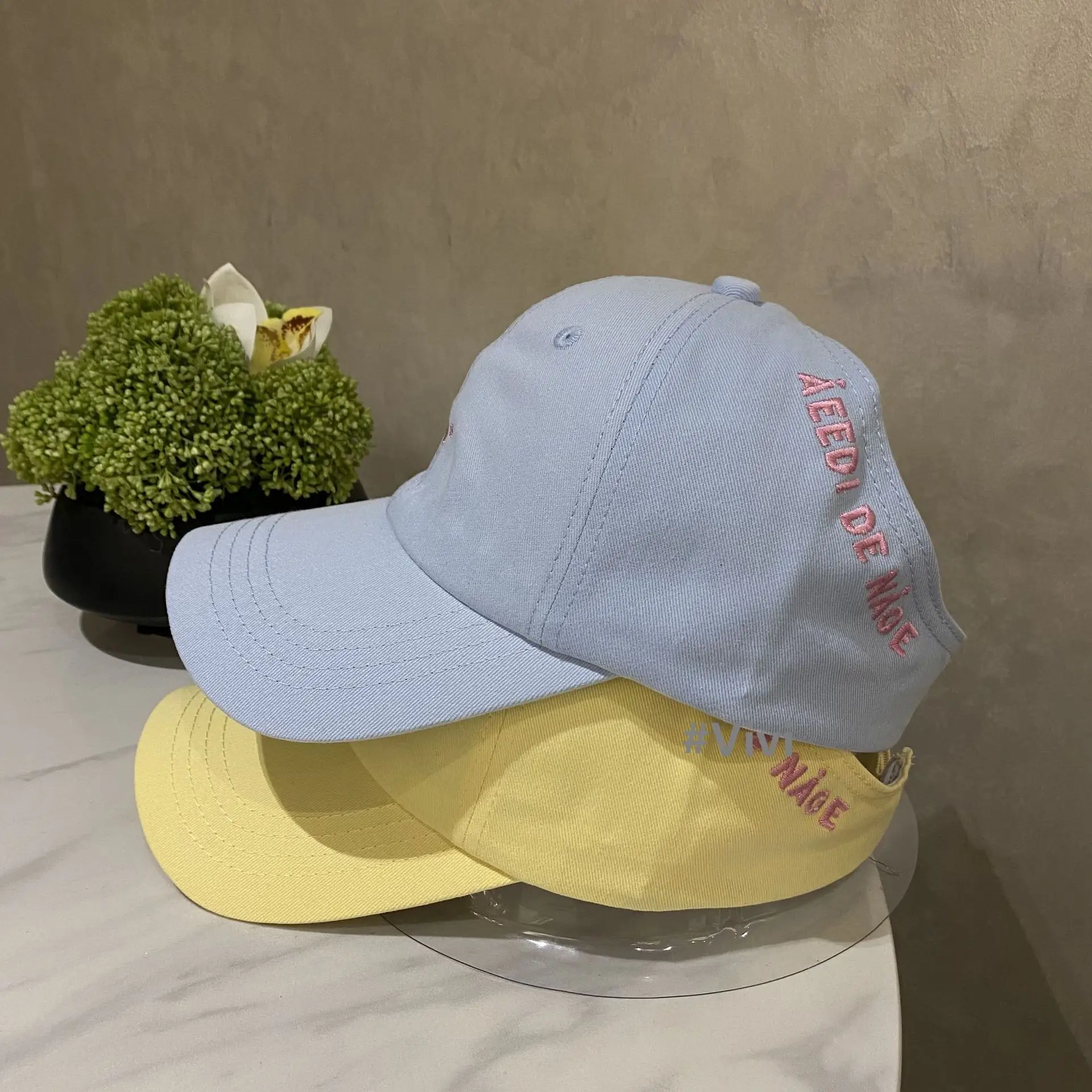 2025 New High Ponytail Embroidered Cap Women's Sweet Face Hat - Image 9