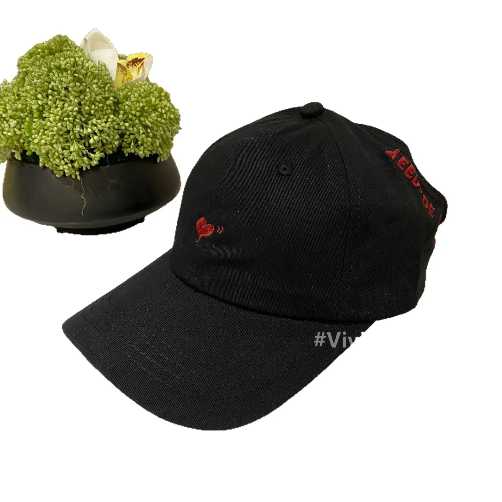 2025 New High Ponytail Embroidered Cap Women's Sweet Face Hat - Image 10
