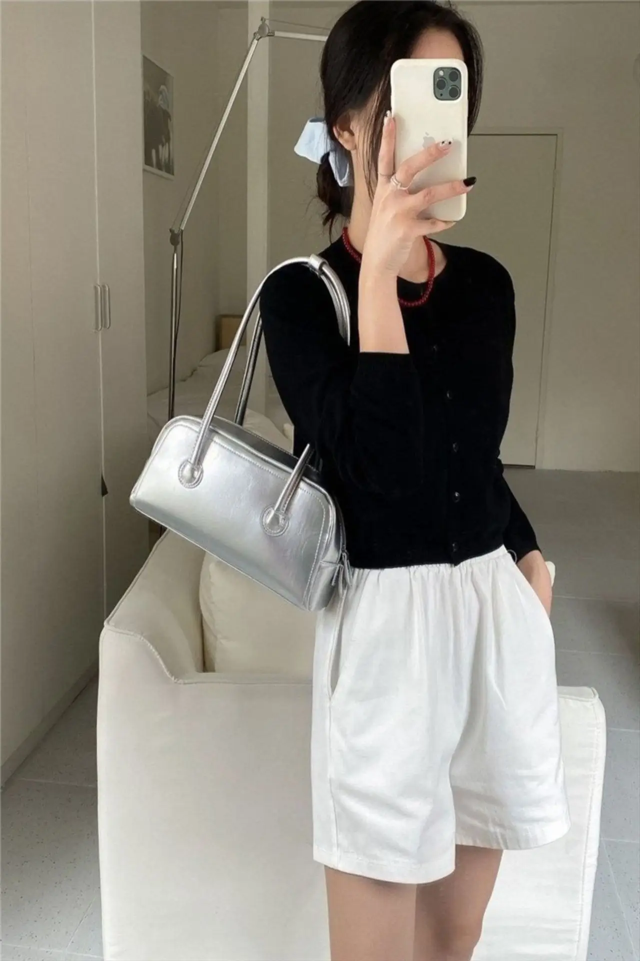2025 New Arrival Silver Zipper Tote Bag for Women — feature 10