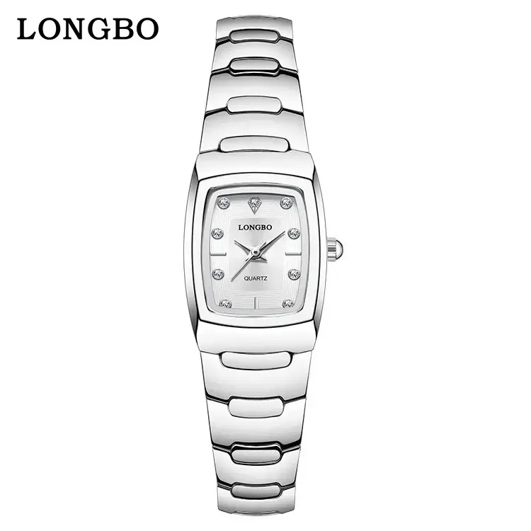 Longbo Gold Silver Quartz Couple Watch with Calendar - Image 13