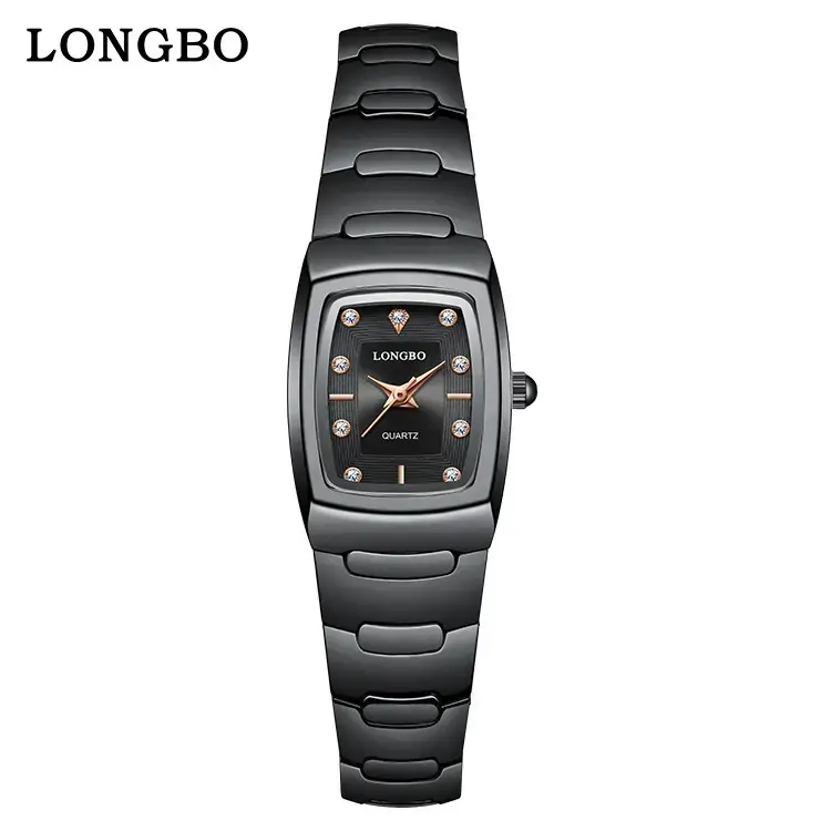 Longbo Gold Silver Quartz Couple Watch with Calendar - Image 9