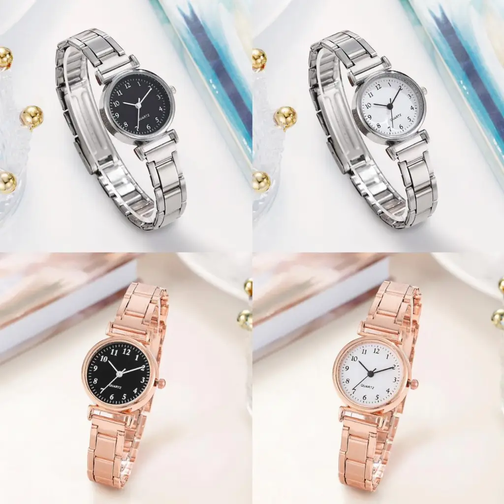 Cross-border Hot Sale New Style silver Elegant Bamboo Chain Watch Women High School Students Simple Fashion Light Luxury Small Dial