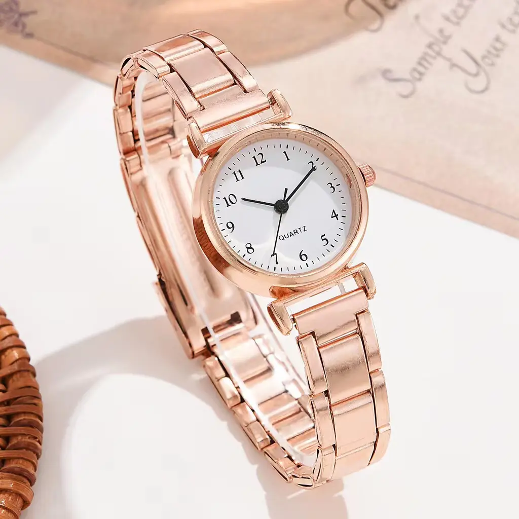 Cross-border Hot Sale New Style silver Elegant Bamboo Chain Watch Women High School Students Simple Fashion Light Luxury Small Dial