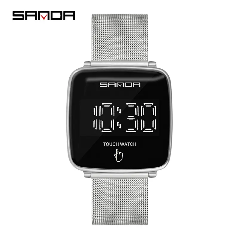 Sanda Touch Screen Watch with Gold Mesh Strap - Image 2
