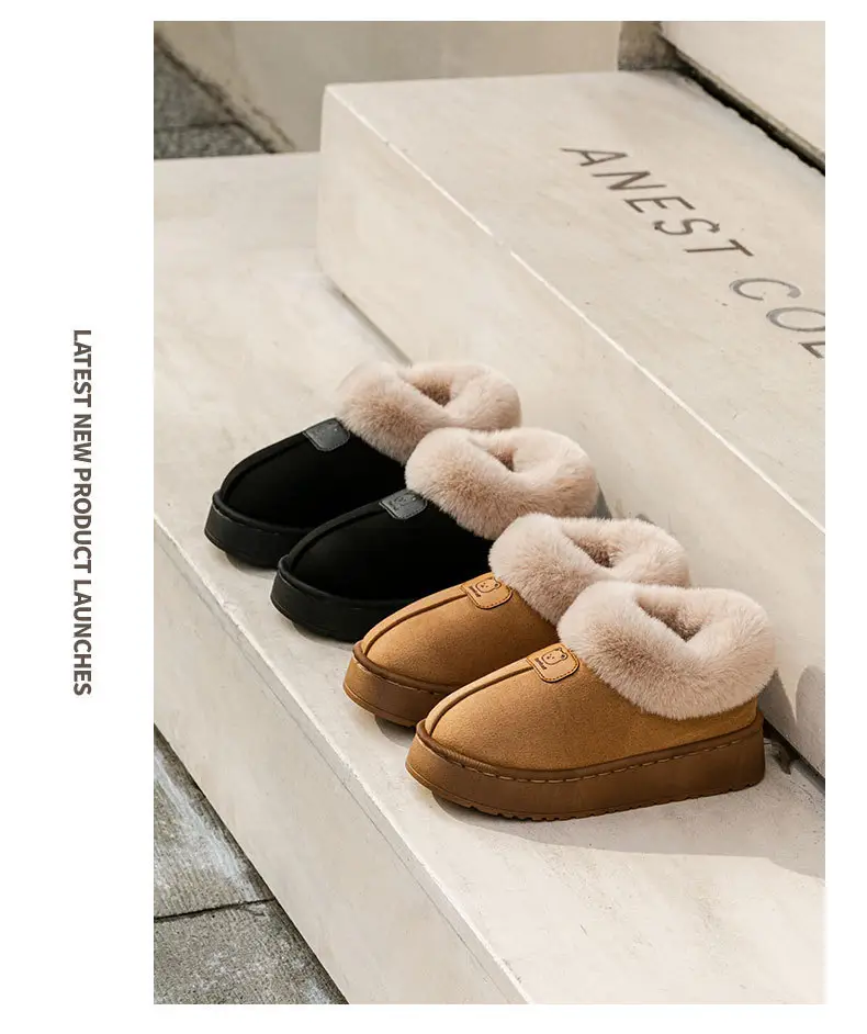 Cotton Slippers Women's Winter Indoor Wear-resistant Soft Bottom Warm Household Couple's Home Autumn and Winter New Cotton Slippers for Men — feature 15