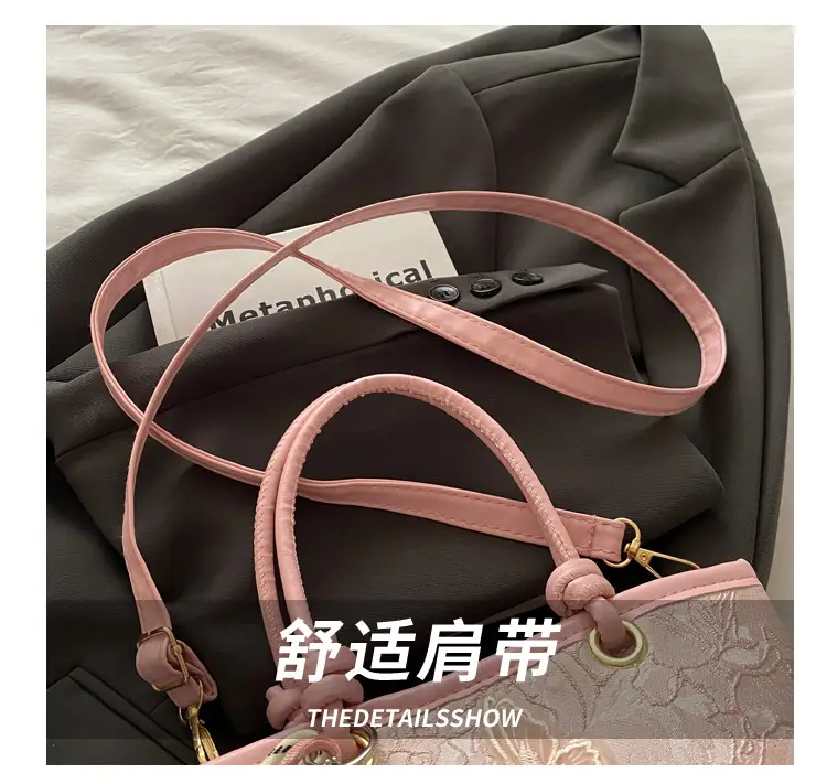 Sweet Lace Butterfly Shoulder Bag Pink White — feature 5