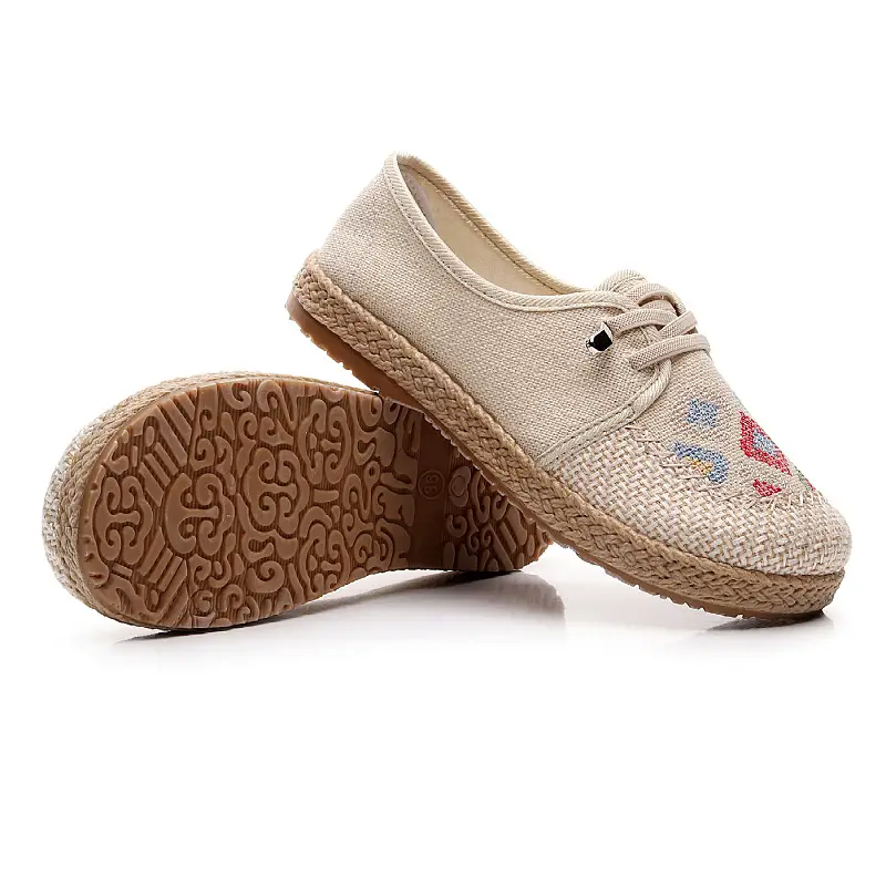 New Old Beijing Cloth Shoes Ethnic Style Breathable Flat Soft Bottom Casual Middle-aged and Elderly Mother Non-slip Slip-on Shoes — feature 11