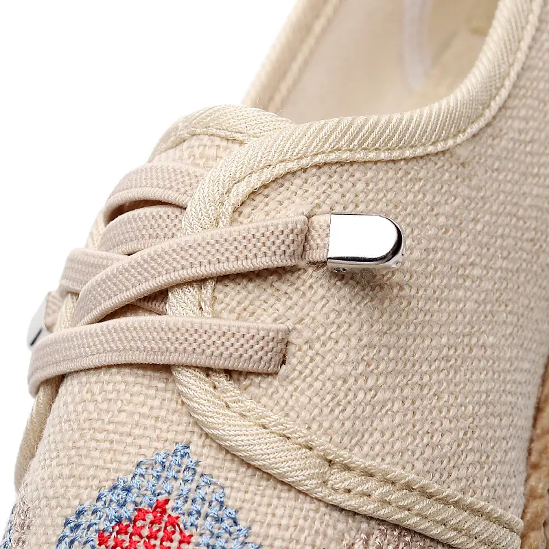 New Old Beijing Cloth Shoes Ethnic Style Breathable Flat Soft Bottom Casual Middle-aged and Elderly Mother Non-slip Slip-on Shoes — feature 3