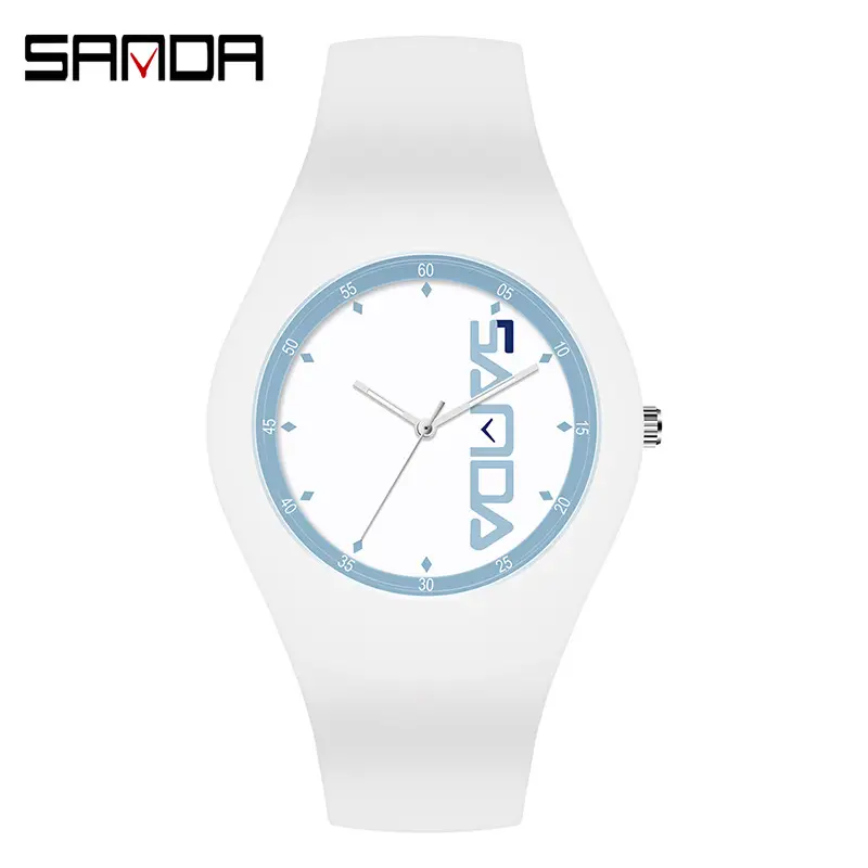 Sanda Women's Mint Quartz Watch Waterproof Electronic Band - Image 15