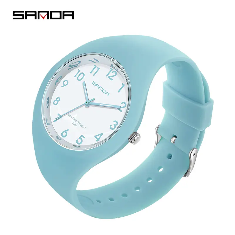 Sanda Women's Mint Quartz Watch Waterproof Electronic Band - Image 20